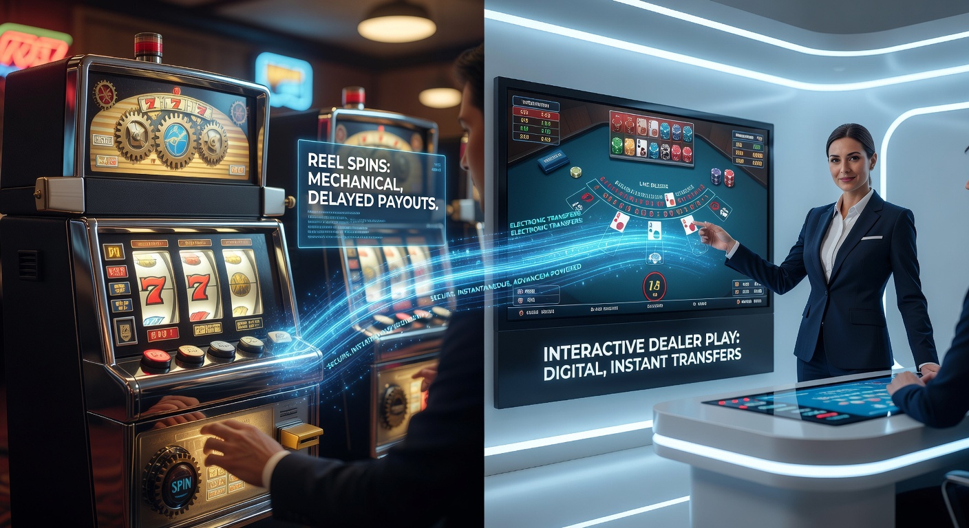 Player dashboard showing electronic transfer history between slots and live dealer games