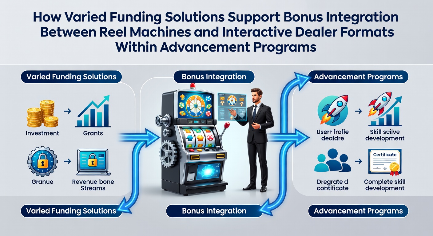 Illustration of funding solutions bridging slot machines and live dealer tables in casino advancement programs