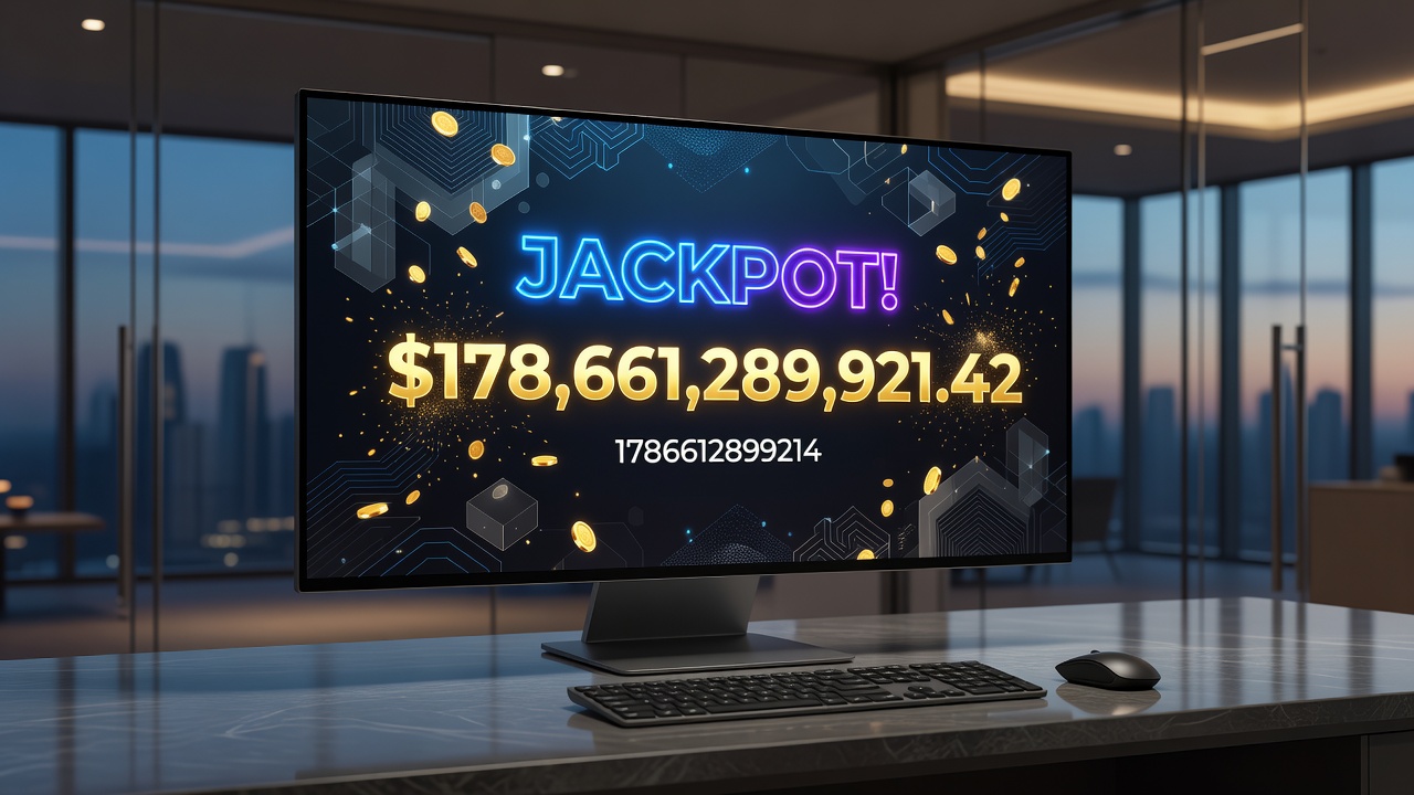Detailed view of progressive jackpot meter interfaces across multiple connected gaming terminals