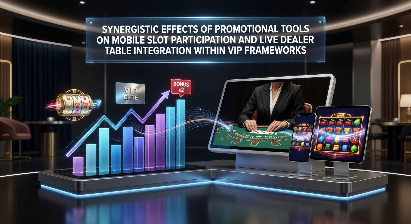 Mobile slot interface displaying promotional bonuses alongside live dealer table options in a VIP casino app